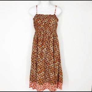 Old Navy Women’s Orange & Brown Boho Sundress